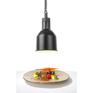 Justerbar Svart Cylindrisk Värmelampa - HENDI