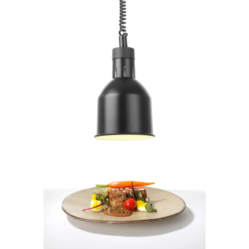 Justerbar Svart Cylindrisk Värmelampa - HENDI