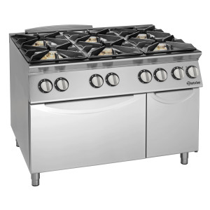Gas Stove 5 Burners - Series 900 - Bartscher