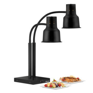 Lamplampa Dubbel Svart - 500 W - Bartscher