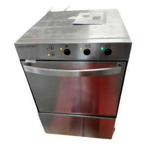 Lave-Vaisselle Professionnel avec Doseur de Liquide de Rinçage et Détergent - 40 x 40 cm - Dynasteel