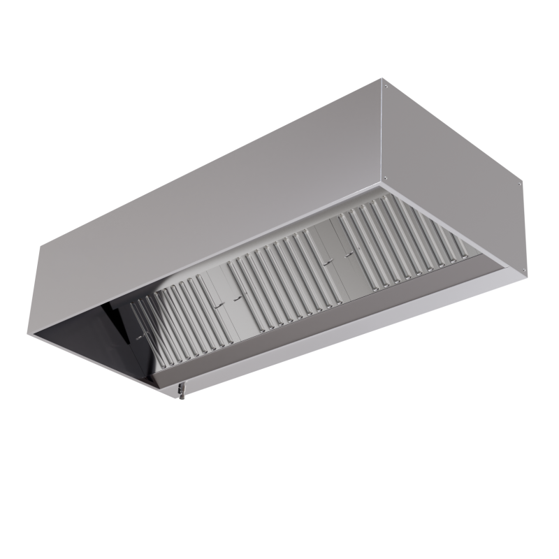 Hetta Cubique 1100 LED Utan Motor - Dynasteel Kvalitet Rostfritt Stål AISI 304