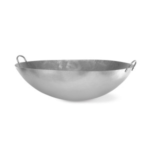 Wok med dubbla handtag - 700 mm i diameter Renoverad