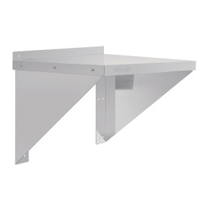 Ruostumattomasta teräksestä valmistettu mikroaaltouunin hylly - 560 x 460 mm Kunnostettu