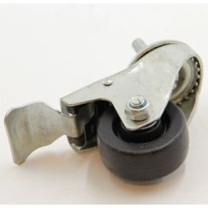 60 mm Caster with Brake Mounted on Pin - TEFCOLD