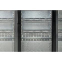Arrière-Bar Réfrigéré 320 L 3 Portes Vitrées Coulissantes