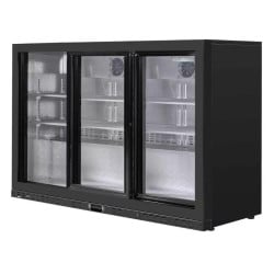 Arrière-Bar Réfrigéré 320 L 3 Portes Vitrées Coulissantes