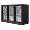 Arrière-Bar Réfrigéré 320 L 3 Portes Vitrées Coulissantes