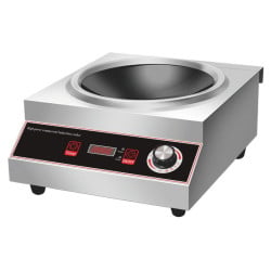 Wok Induktio Pro 3500 W Inox — Kovera Alue Ø227