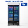Juomakaappi 736 L 2 lasiovea 2-8 °C R290