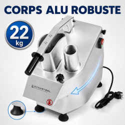Professionell Grönsaksskärare 550 W — 2 Rännor, Alu
