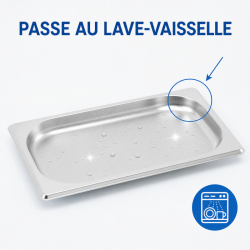 Bac Gastro GN 1/4 Inox 20 mm - 0,8 L | Dynasteel