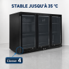 Jääkaappitiskin takana 328 L 3 lasiovea musta