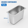 Bac Gastro GN 1/3 Rostfritt stål 200 mm - 7,5 L | Dynasteel