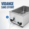 Bain-Marie Pro GN 1/1 20 L 1200 W Rostfritt stål med Avlopp