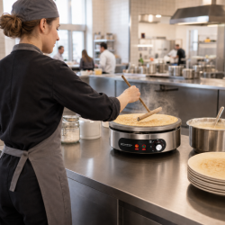 Electric Crepe Maker Pro Ø 400 mm 3000 W — Cast Iron Plate