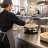 Sähköinen lettupannu Pro Ø 400 mm 3000 W — Valurautalevy