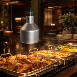 Lamppu Lämmitin Pro 250 W Ø 175 mm Ruostumaton Teräs Ulkonäkö
