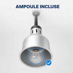 Lamppu Lämmitin Pro 250 W Ø 175 mm Ruostumaton Teräs Ulkonäkö