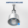 Lamplampa Pro 250 W Ø 175 mm Rostfritt stålutseende