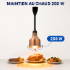 Lamppu Lämmitin Pro 250 W Ø 175 mm Kuparinen | Dynasteel