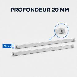 Pair of 460 mm Slides for Refrigerated Table