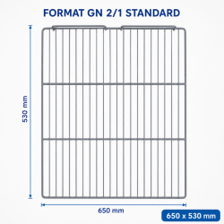 Clayette GN 2/1 650x530 mm Jääkaappikaappi 1400 L