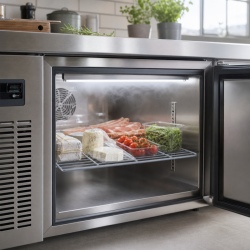Grill för Saladette 560 x 330 mm — Plastbelagd hylla