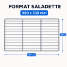 Grilli Saladette 560 x 330 mm — Muovipinnoitettu hylly