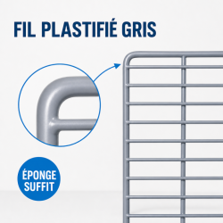Grid for Saladette 560 x 330 mm — Plastic Coated Shelf