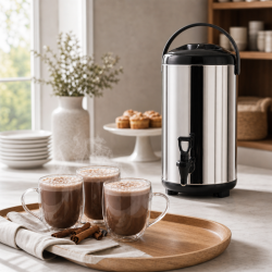 Isoterminen juoma-annostelija 7,5 L ruostumaton teräs AISI 304