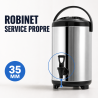 Isoterminen juoma-annostelija 7,5 L ruostumaton teräs AISI 304