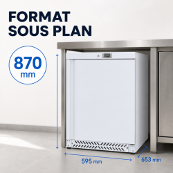 Pieni Negatiivinen Jääkaappi 170 L -18°C Valkoinen