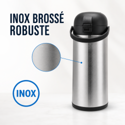 Cafetière Thermos med Pump 5 L Rostfritt Stål — Airpot Buffet