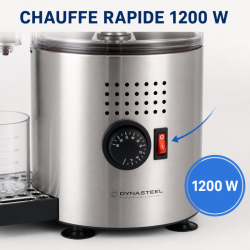 Professionell Chokladmaskin 3 L 1200 W — Termostat 90°C