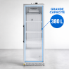 Glasad Kylskåp Positiv 380 L 0/+8°C