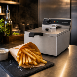 Professionell fritös 10 L 3000 W Rostfritt stål — Termostat