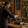 Grill Panini Pro 2200 W Räfflad 340x220 mm Rostfritt Stål