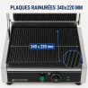 Grill Panini Pro 2200 W Räfflad 340x220 mm Rostfritt Stål