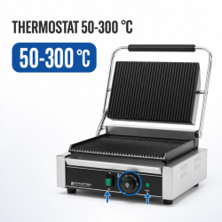 Grill Panini Pro 2200 W Uritettu 340x220 mm Inox