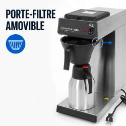 Professionell Kaffebryggare 2 L Rostfritt Stål AISI 304 — Filter CHR