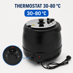 Sähköinen keittokulho Pro 9 L 400 W — Termostaatti 30-80 °C