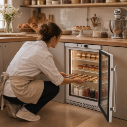 Mini Kylskåp med Glasdörr 170 L 0/+8 °C - Dynasteel