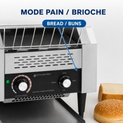 Toaster Convoyeur Professionnel 2200 W Inox — Dynasteel