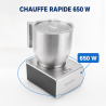Maitovaahdotin 0,4 L 650 W Ruostumaton teräs – Dynasteel