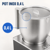 Maitovaahdotin 0,4 L 650 W Ruostumaton teräs – Dynasteel