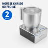 Maitovaahdotin 0,4 L 650 W Ruostumaton teräs – Dynasteel