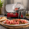Gravitationsskärmaskin för skinka 250 mm 150 W Aluminium