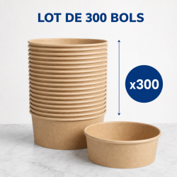 Kraft-salaattikulho 500 ml Ø 150 mm — 300 kpl erä