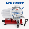 Gravitationsskinkskärare Ø 220 mm 120 W Röd